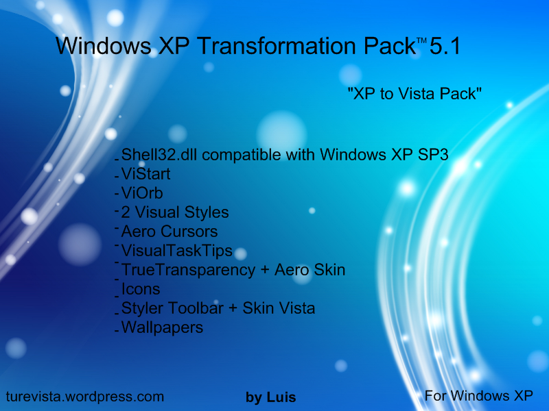 Windows transformation pack for xp 10